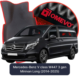 OMEVO 5D Pro EVA Bilmåtter til Mercedes-Benz V-klasse W447 3. generation Minivan (2014-2025)