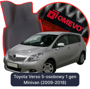 OMEVO 5D Pro EVA Bilmåtter til Toyota Verso 5-sæders 1. gen Minivan (2009-2018)