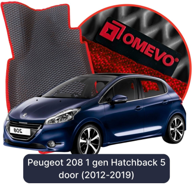 EVA bilgummimåtter OMEVO til Peugeot 208 1. gen Hatchback (2012-2019)