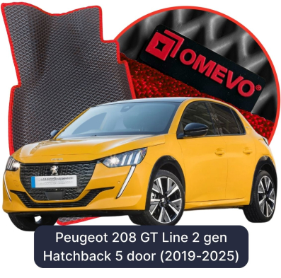 EVA bilgummimåtter OMEVO til Peugeot 208 GT Line 2 gen Hatchback 5 døre (2019-2025)
