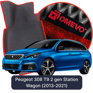 OMEVO 5D Pro EVA Bilmåtter til Peugeot 308 T9 2 gen Estate (2013-2021)