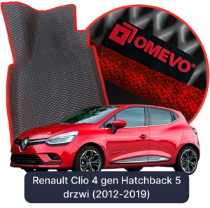 OMEVO 5D Pro EVA Bilmåtter til Renault Clio 4 gen Hatchback 5 døre (2012-2019)