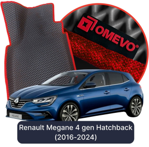 OMEVO 5D Pro EVA Bilmåtter til Renault Megane 4 gen Hatchback 5 døre (2016-2024)