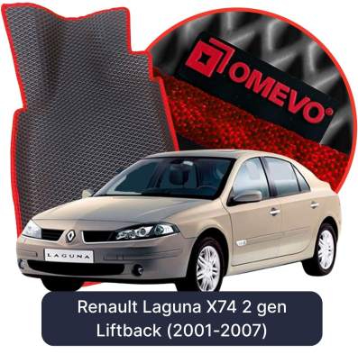 EVA bilgummimåtter OMEVO til Renault Laguna X74 2 gen Liftback (2001-2007)