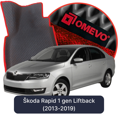 EVA bilgummimåtter OMEVO til Škoda Rapid 1. gen Liftback (2013-2019)