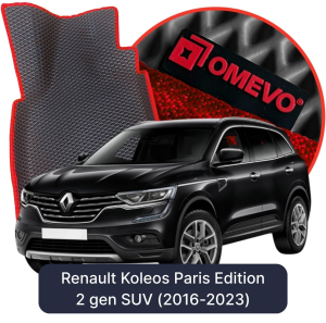 OMEVO 5D Pro EVA Bilmåtter til Renault Koleos Paris version 2 gen SUV (2016-2023)
