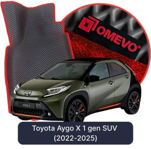 OMEVO 5D Pro EVA Bilmåtter til Toyota Aygo X 1 gen SUV (2022-2025)