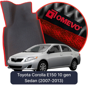 OMEVO 5D Pro EVA Bilmåtter til Toyota Corolla E150 10 gen Sedan (2007-2013)