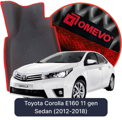 EVA bilgummimåtter OMEVO til Toyota Corolla E160 11 gen Sedan (2012-2018)