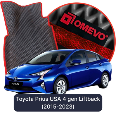 EVA bilgummimåtter OMEVO til Toyota Prius USA 4. gen Liftback (2015-2023)