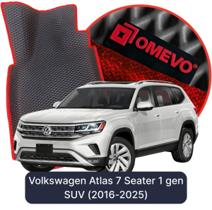 OMEVO 5D Pro EVA Bilmåtter til Volkswagen Atlas 7 Sæder 1. gen SUV (2016-2025)