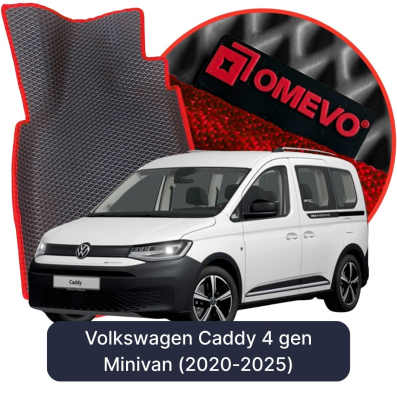 EVA bilgummimåtter OMEVO til Volkswagen Caddy 4. gen Minivan (2020-2025)