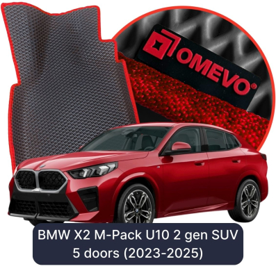 EVA bilgummimåtter OMEVO til BMW X2 M-Pack U10 2. generation SUV 5 døre (2023-2025)