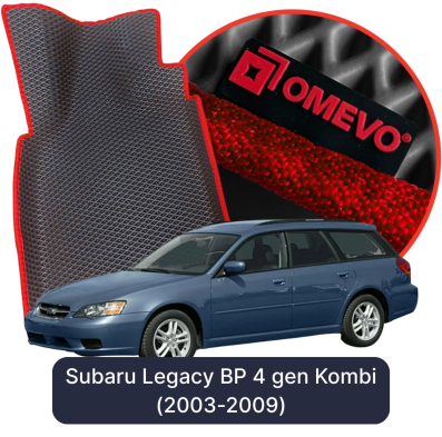 EVA bilgummimåtter OMEVO til Subaru Legacy BP 4 gen Kombi (2003-2009)