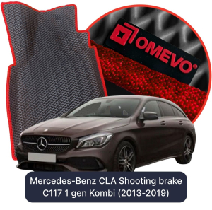 OMEVO 5D Pro EVA Bilmåtter til Mercedes-Benz CLA Shooting Brake C117 1. gen Kombi (2013-2019)