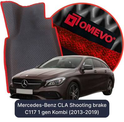 EVA bilgummimåtter OMEVO til Mercedes-Benz CLA Shooting Brake C117 1. gen Kombi (2013-2019)
