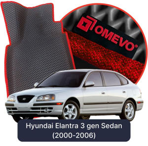 OMEVO 5D Pro EVA Bilmåtter til Hyundai Elantra 3 gen Sedan (2000-2006)