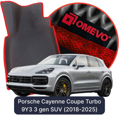 EVA bilgummimåtter OMEVO til Porsche Cayenne Coupe Turbo 9Y3 3. gen SUV (2018-2025)