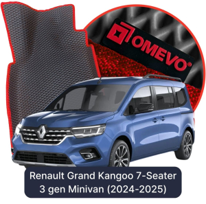 OMEVO 5D Pro EVA Bilmåtter til Renault Grand Kangoo 7-sæders 3 gen Minivan (2024-2025)