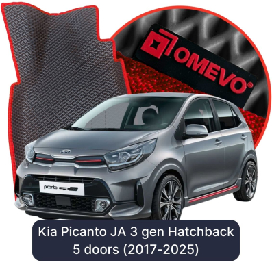 EVA bilgummimåtter OMEVO til Kia Picanto JA 3. gen Hatchback (2017-2025)