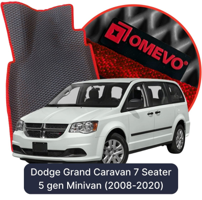 EVA bilgummimåtter OMEVO til Dodge Grand Caravan 7 Sæder 5 gen Minivan (2008-2020)