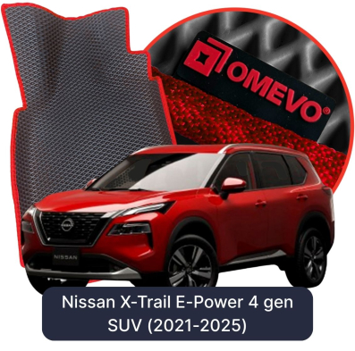 EVA bilgummimåtter OMEVO til Nissan X-Trail E-Power 4. gen SUV (2021-2025)