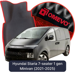 OMEVO 5D Pro EVA Bilmåtter til Hyundai Staria 7-sæders 1. generation Minivan (2021-2025)