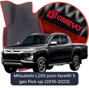 OMEVO 5D Pro EVA Bilmåtter til Mitsubishi L200 post-facelift 5. generation Pick-up (2019-2023)
