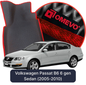 OMEVO 5D Pro EVA Bilmåtter til Volkswagen Passat B6 6. gen Sedan (2005-2010)