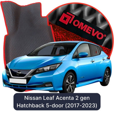 EVA bilgummimåtter OMEVO til Nissan Leaf Acenta 2 gen Hatchback 5 døre (2017-2023)