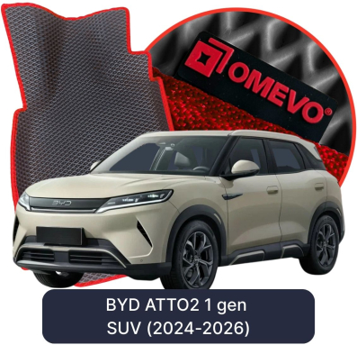 EVA bilgummimåtter OMEVO til BYD ATTO2 1. gen SUV (2024-2025)