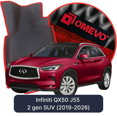 EVA bilgummimåtter OMEVO til Infiniti QX50 J55 2. generation SUV (2019-2026)