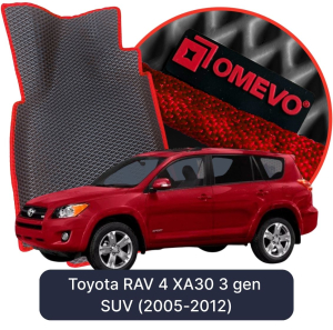 OMEVO 5D Pro EVA Bilmåtter til Toyota RAV 4 XA30 3. gen SUV (2005-2012)
