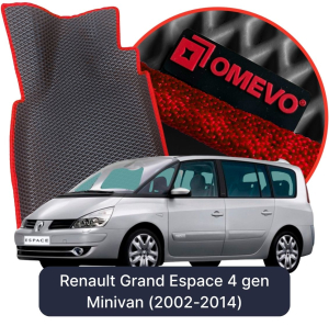 OMEVO 5D Pro EVA Bilmåtter til Renault Grand Espace 4 gen Minivan (2002-2014)