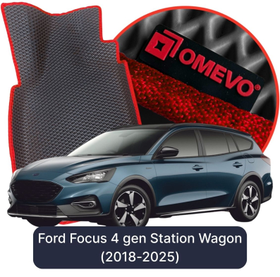 EVA bilgummimåtter OMEVO til Ford Focus 4. gen Stationcar (2018-2025)