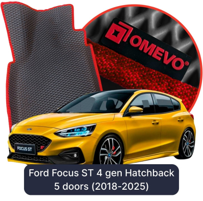 EVA bilgummimåtter OMEVO til Ford Focus ST 4. gen Hatchback 5 døre (2018-2025)