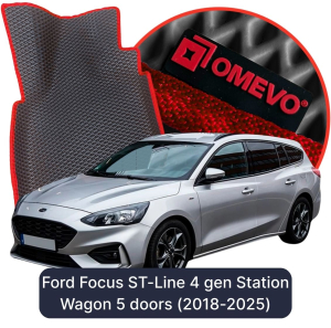 OMEVO 5D Pro EVA Bilmåtter til Ford Focus ST-Line 4. gen Stationcar 5 døre (2018-2025)