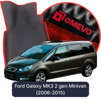EVA bilgummimåtter OMEVO til Ford Galaxy MK3 2. gen Minivan (2006-2015)