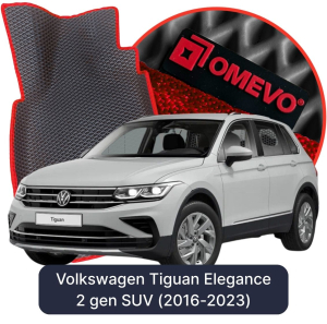 OMEVO 5D Pro EVA Bilmåtter til Volkswagen Tiguan Elegance 2 gen SUV (2016-2023)