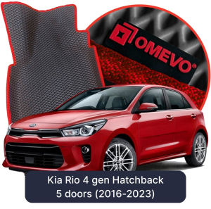 OMEVO 5D Pro EVA Bilmåtter til Kia Rio 4. gen Hatchback (2016-2023)