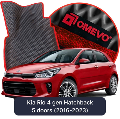 EVA bilgummimåtter OMEVO til Kia Rio 4. gen Hatchback (2016-2023)