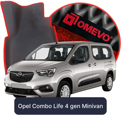 EVA bilgummimåtter OMEVO til Opel Combo Life 4. gen Minivan (2018-2025)