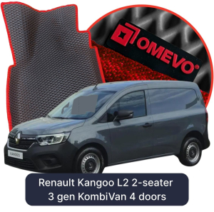 OMEVO 5D Pro EVA Bilmåtter til Renault Kangoo L2 2-sæders 3 gen KombiVan 4 døre (2021-2025)
