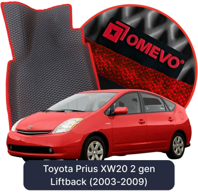 EVA bilgummimåtter OMEVO til Toyota Prius XW20 2 gen Liftback (2003-2009)