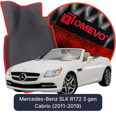 EVA bilgummimåtter OMEVO til Mercedes-Benz SLK R172 3. generation Cabrio (2011-2019)