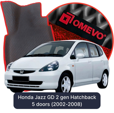 EVA bilgummimåtter OMEVO til Honda Jazz GD 2. generation Hatchback 5 døre (2002-2008)