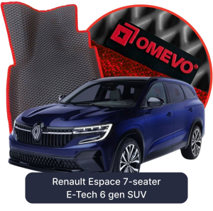 OMEVO 5D Pro EVA Bilmåtter til Renault Espace 7-sæders E-Tech 6 gen SUV (2023-2025)