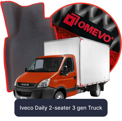 EVA bilgummimåtter OMEVO til Iveco Daily 2-personers 3. gen Truck (2014-2025)