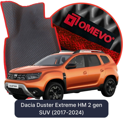 EVA bilgummimåtter OMEVO til Dacia Duster Extreme HM 2. gen SUV (2017-2024)