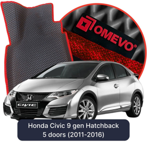 OMEVO 5D Pro EVA Bilmåtter til Honda Civic 9. generation Hatchback 5 døre (2011-2016)